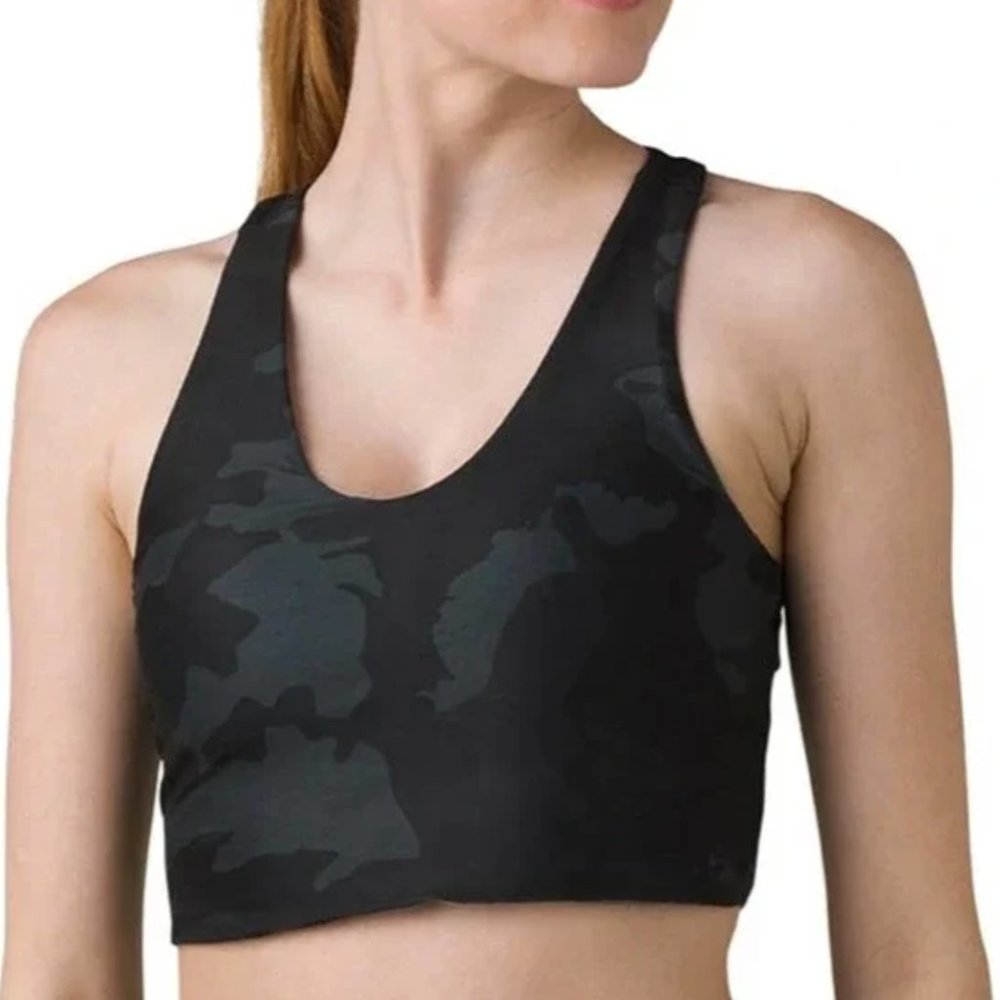Prana Momento Crop Top - Camo {Size Small}